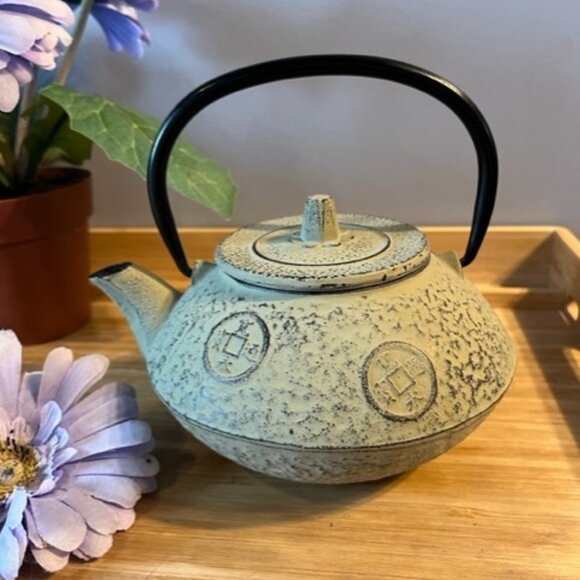 Cast iron Japanese teapot Nambu Ironware Tekki Kozeni Vtg - Picture 1 of 5
